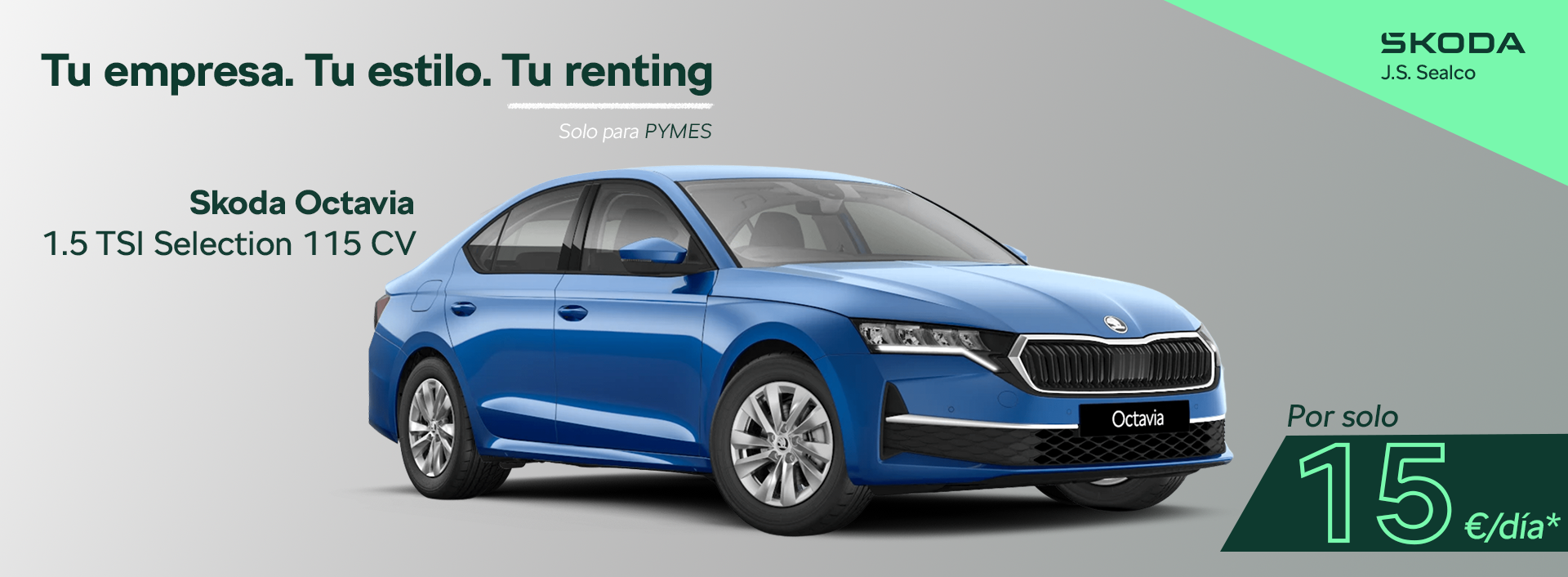 SKODA BUSINESS BANNER OCTAVIA ABRIL 2025